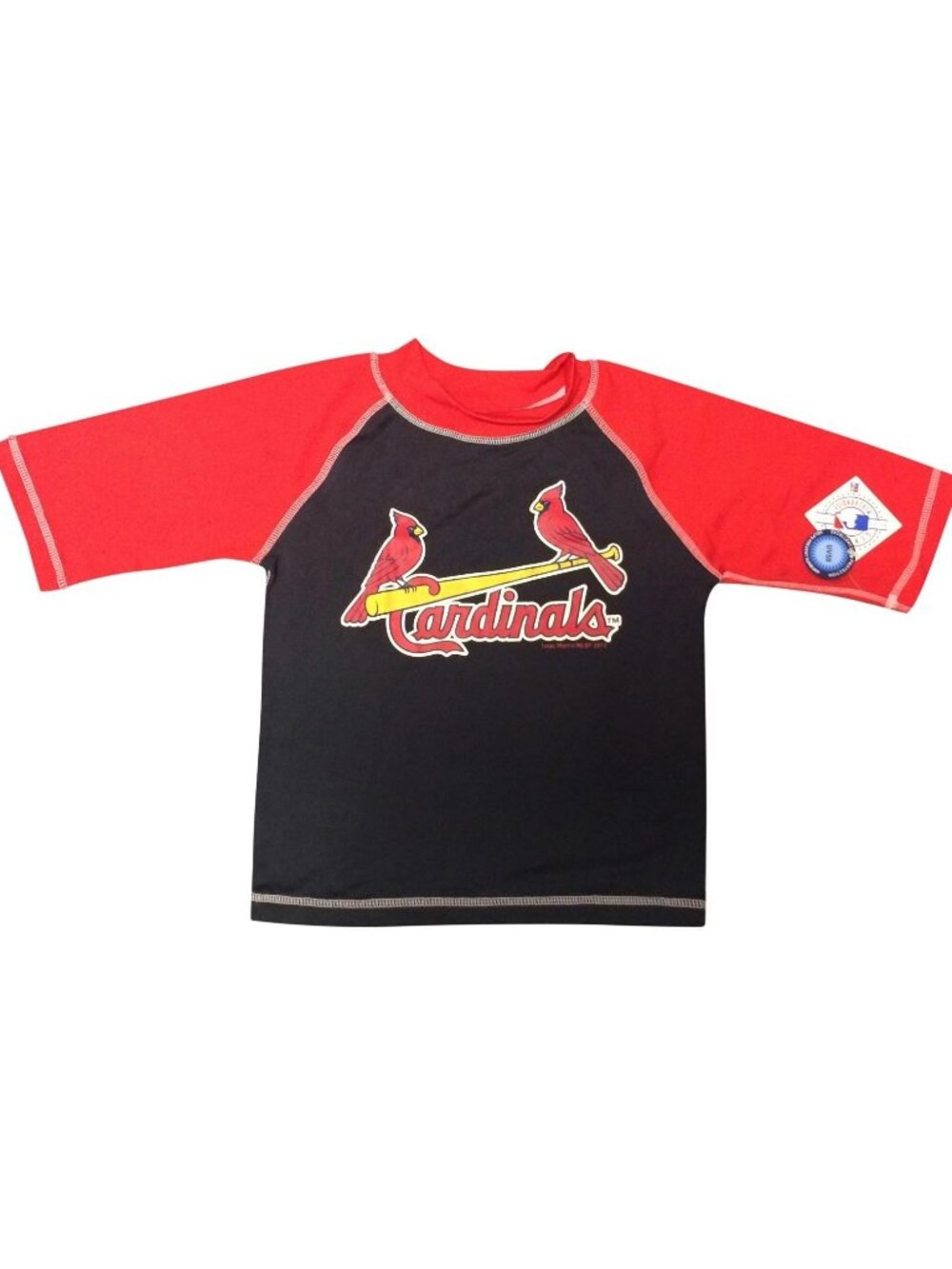 New St. Louis Cardinals Boys Rashguard Swimsuit Baseball MLB Extra Small 4 4T